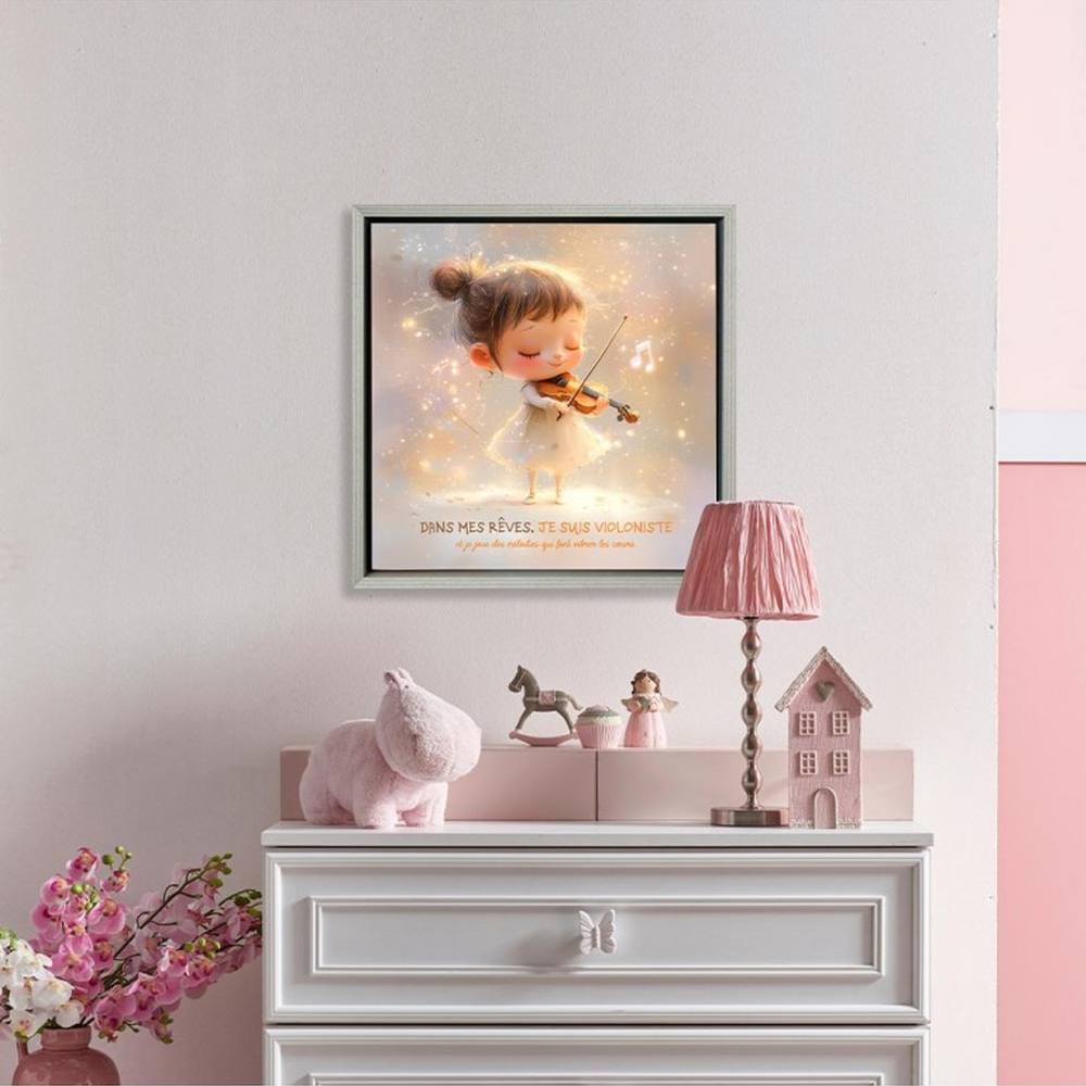 toile encadree metier