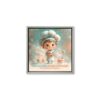 toile_encadree_metier_patissier_chef_cuisine_deco_chambre_enfant_30x30_03.3598 Toile Encadrée Métier Pâtissier