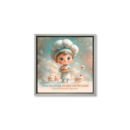 Toile Encadrée Métier Pâtissier