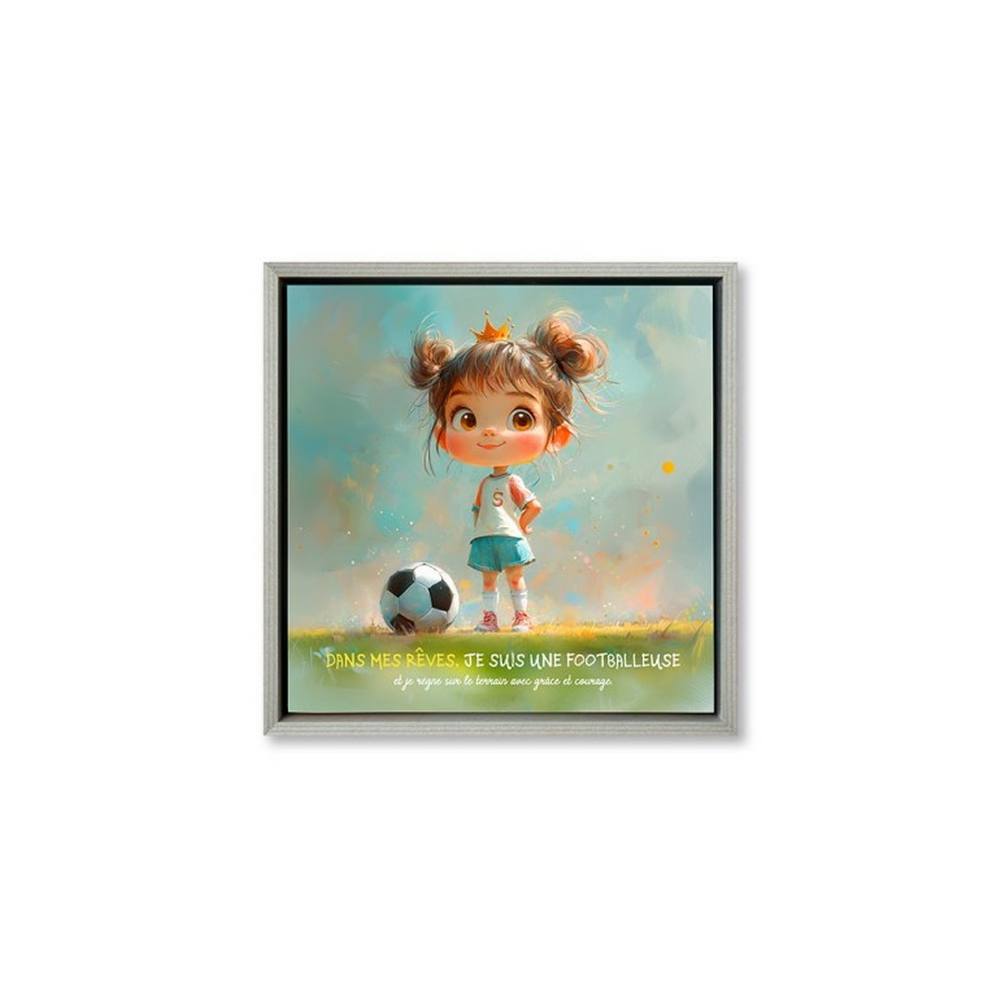 toile_encadree_sport_footballeuse_fille_deco_sport_foot_ballons_coupe_du_monde_03.3607 Toile Encadrée Sport Footballeuse