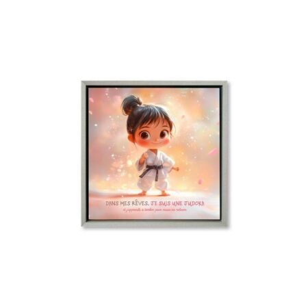 Toile Encadrée Sport Judoka Fille
