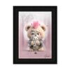 Cadre Ours Peluche Rose Punk