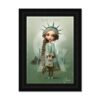 Tableau Fille Statue Liberté