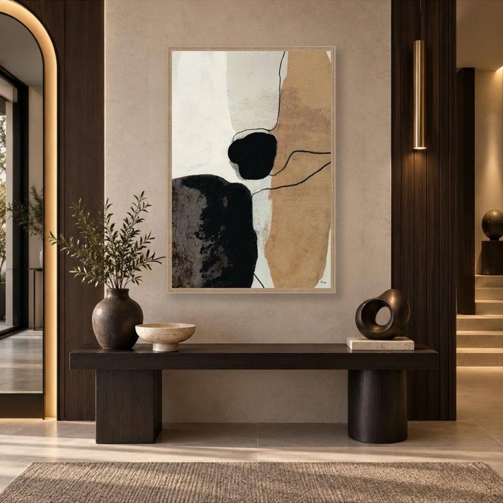 decoration_entree_maison_orya_abstrait_brun_caf_26179 Abstrait Brun