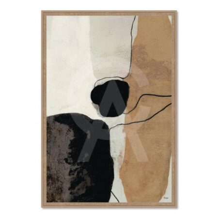 Tableau Abstrait Marron Orya