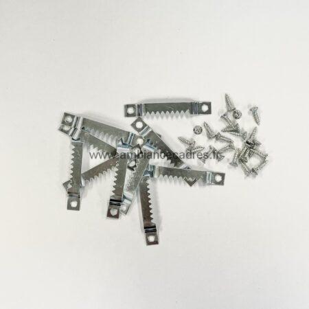 Lot de 10 Petites Attaches Crocodile+Vis