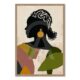 Cadre Ethnique Femme Profil Orya