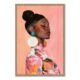Cadre Femme Profil Rose Orya