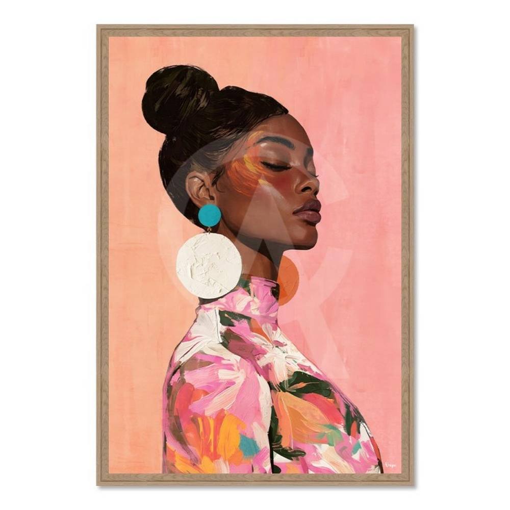 Cadre Femme Profil Rose Orya