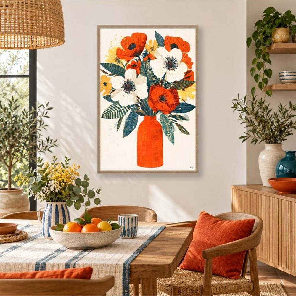 Déco Murale Bouquet Fleurs Orya