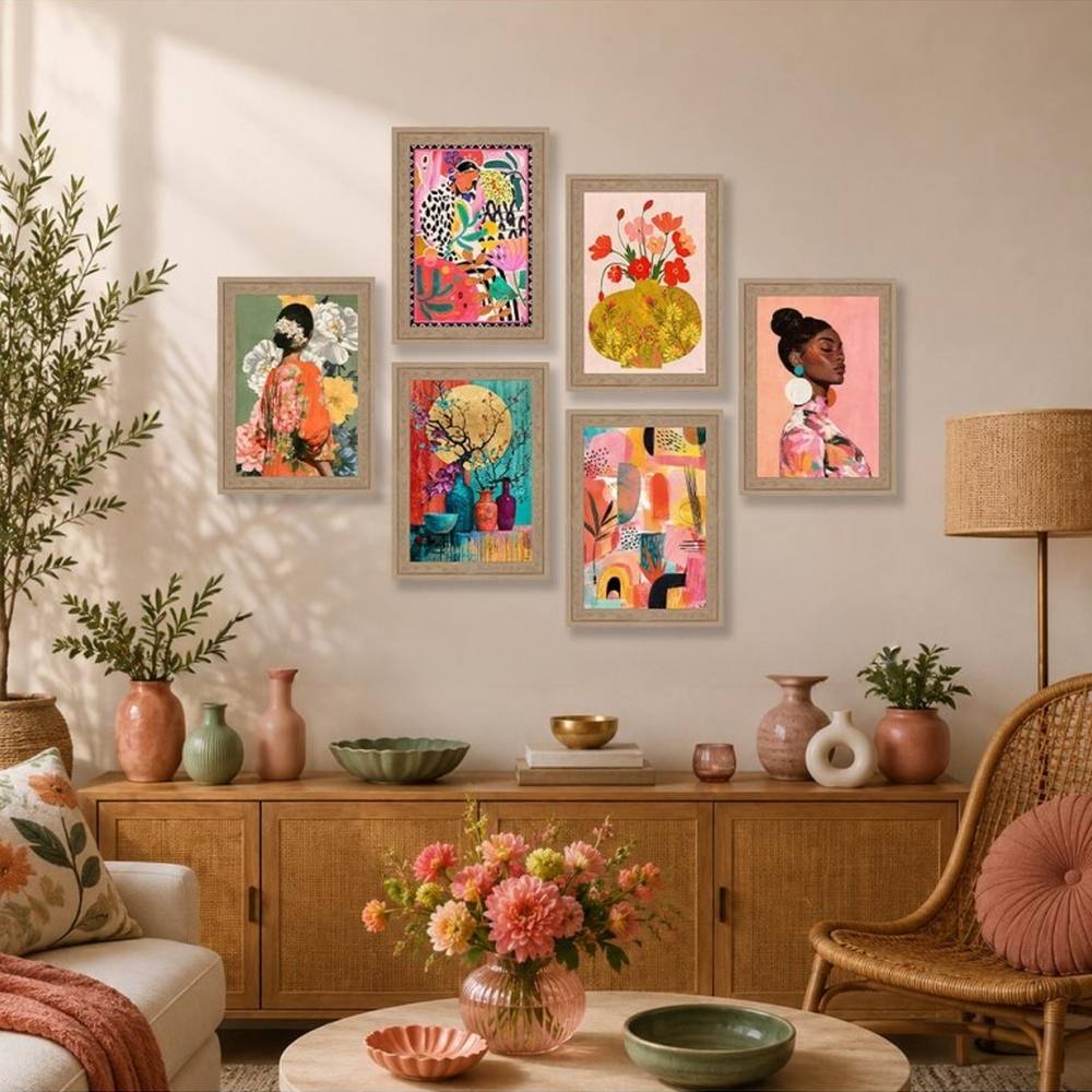 Décoration Originale Abstrait Coloré Orya