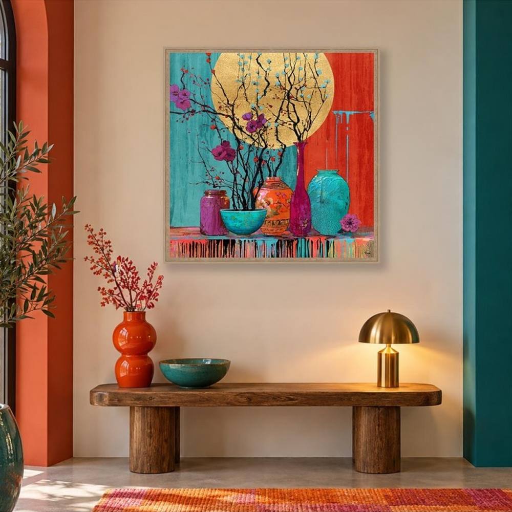 Tableau Fleurs Japonaise Orya