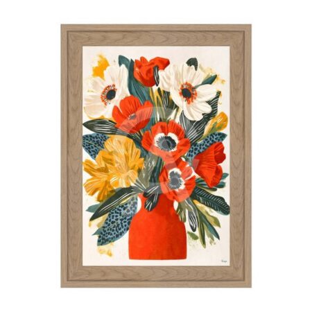 Petit Cadre Fleurs Colorés Orya