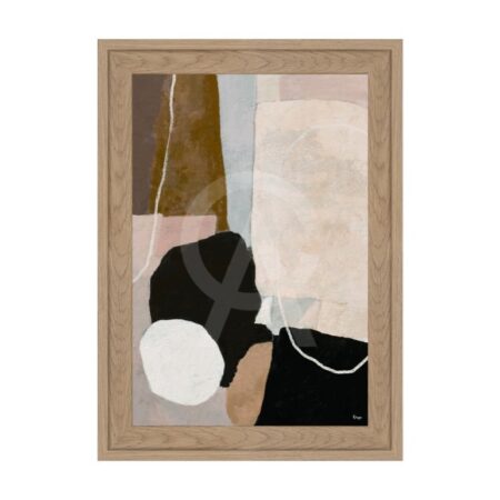 Petit Tableau Abstrait Brun Orya