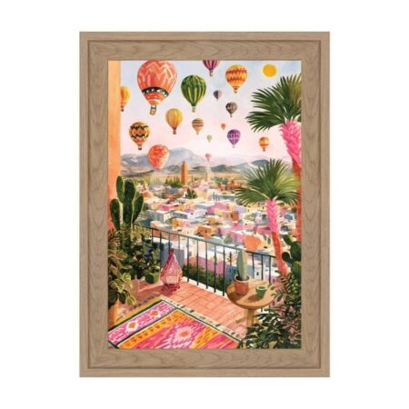 Petite Décoration Murale Vue Montgolfière