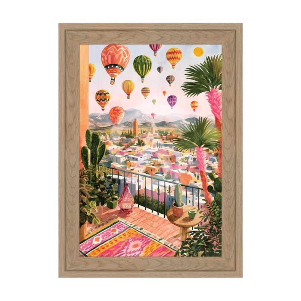 Petite Décoration Murale Vue Montgolfière