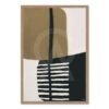Tableau Abstrait Kaki, Noir Orya