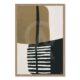 Tableau Abstrait Kaki, Noir Orya