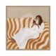 Tableau Carré Femme Canapé Rayures
