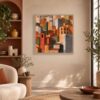 Tableau Déco Maisons Ocre Orya