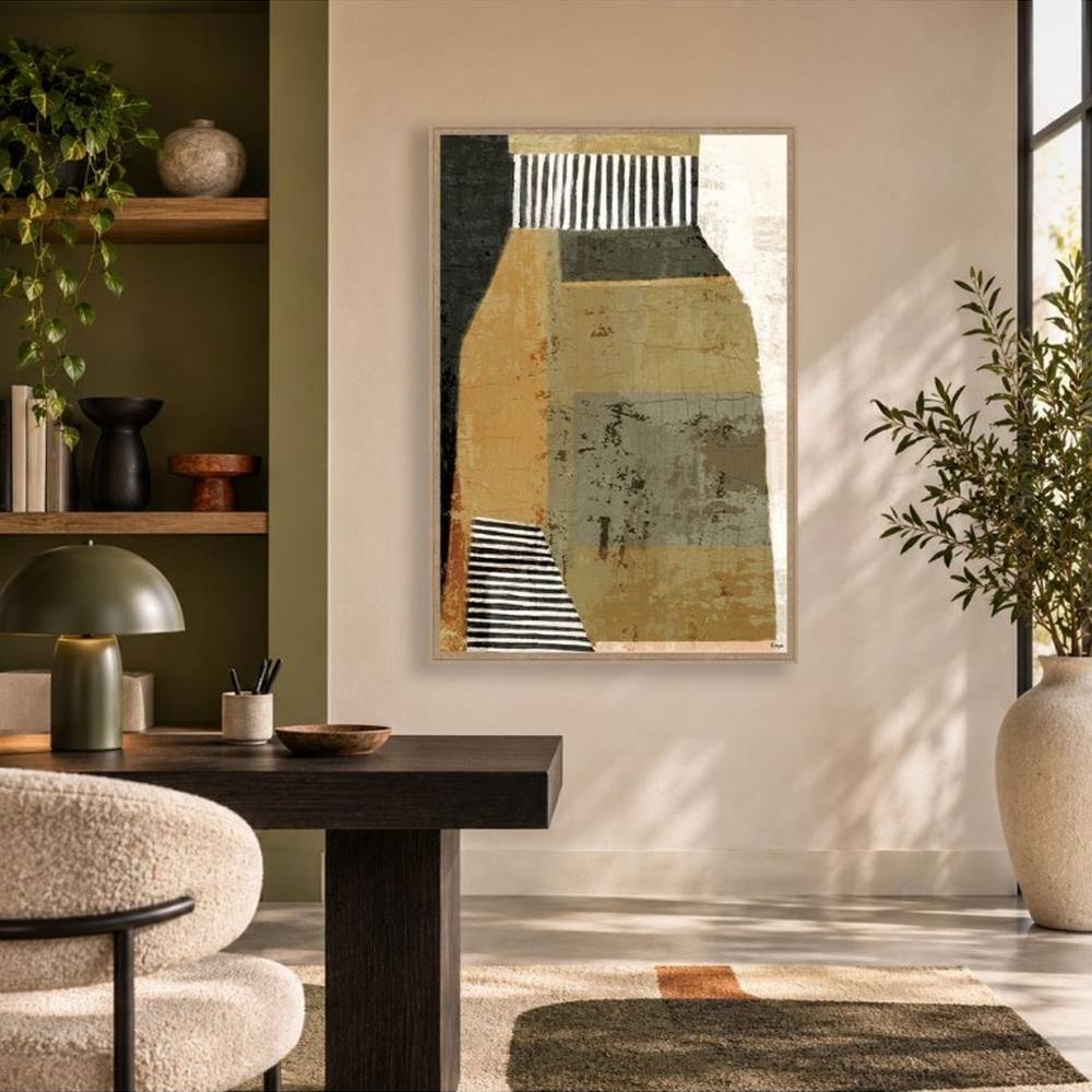 Tableau Déco Abstraite Tons Naturels