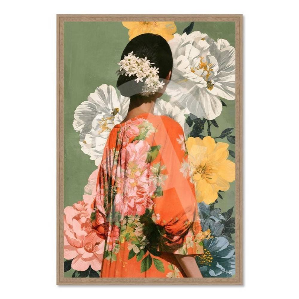 Tableau Femme Kimono Fleuris Orya