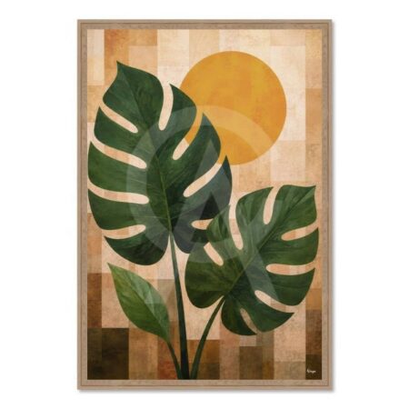 Tableau Feuilles et Soleil Orya