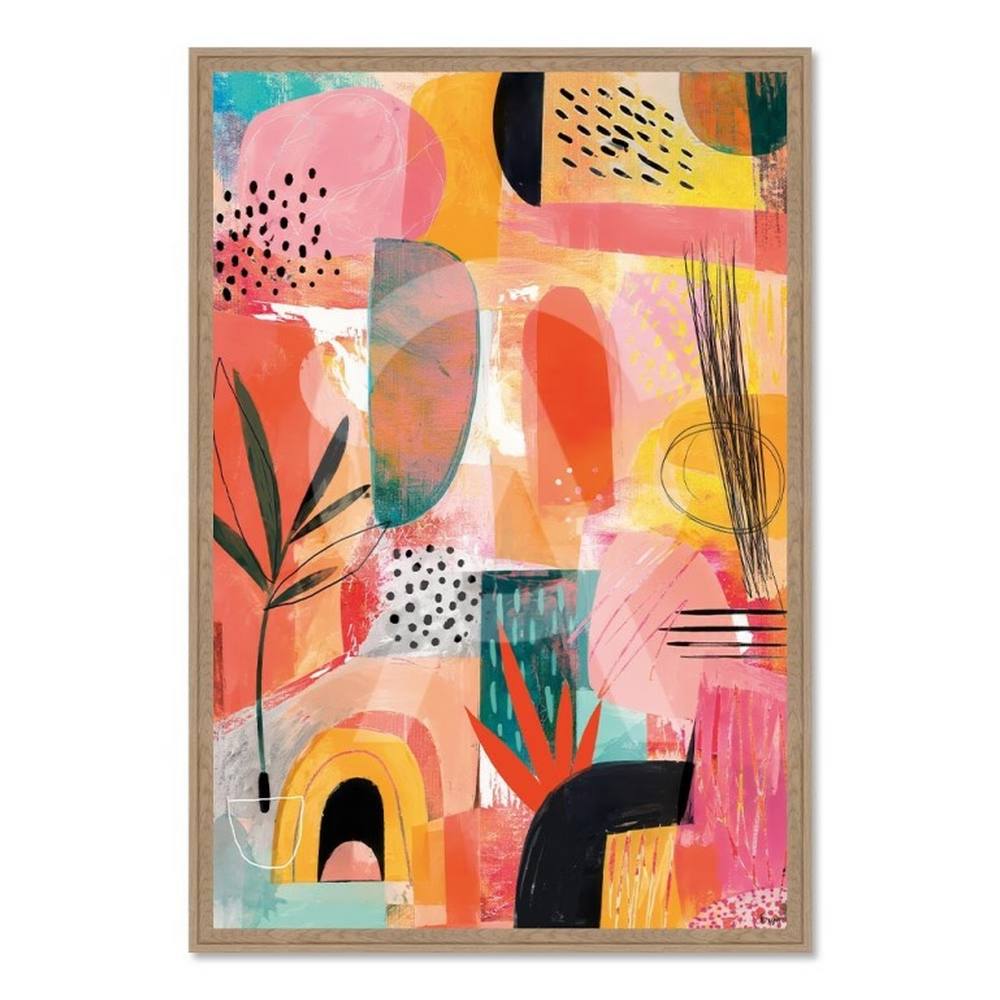 Tableau Formes Abstraites Multicolores