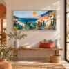 Cadre Mural Paysage et Fleurs