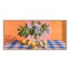 Tableau Pano Fleurs Table Vichy Orya