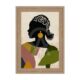 Tableau Portrait Femme Africaine Élégante