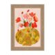 Tableau Vase Jaune Fleurs Orange Orya